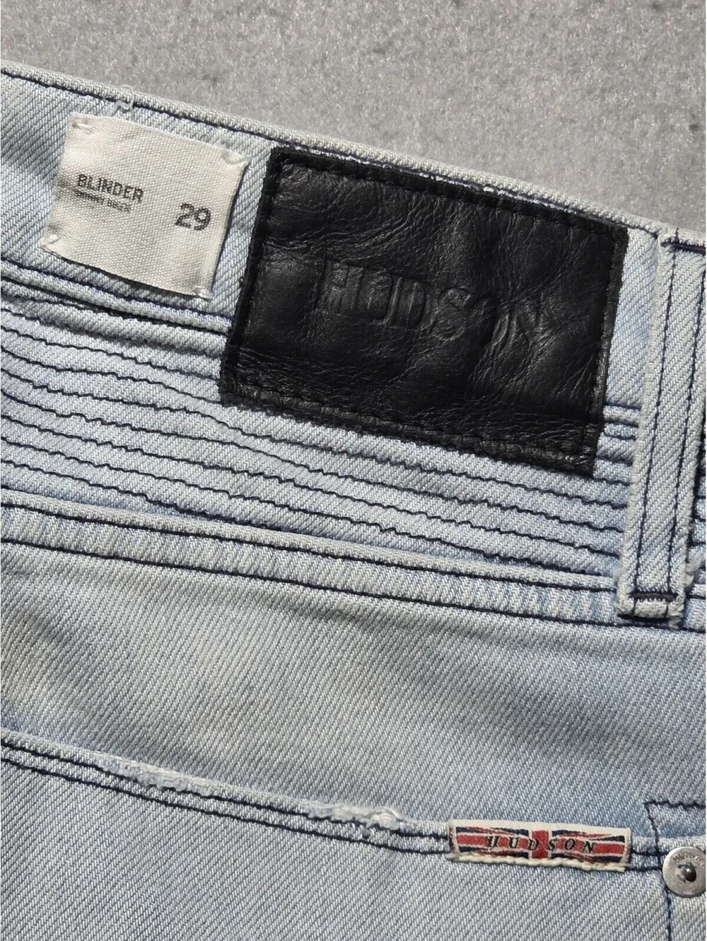 Hudson Jeans Mens Size 29 The Blinder Skinny Biker (M406DFA) Moto Distressed